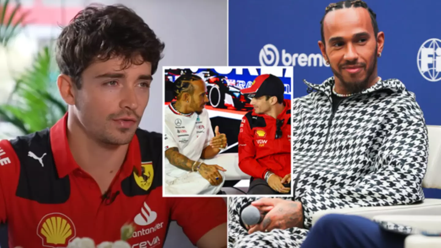 Charles Leclerc's reaction to finding out Lewis Hamilton will be his Ferrari teammate speaks volumes