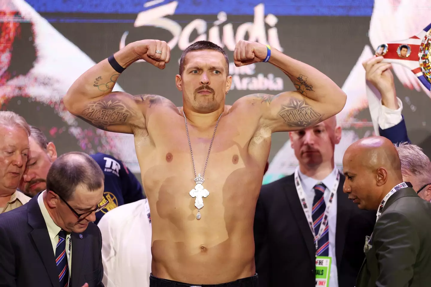 Usyk had his weight incorrectly announced (Getty)