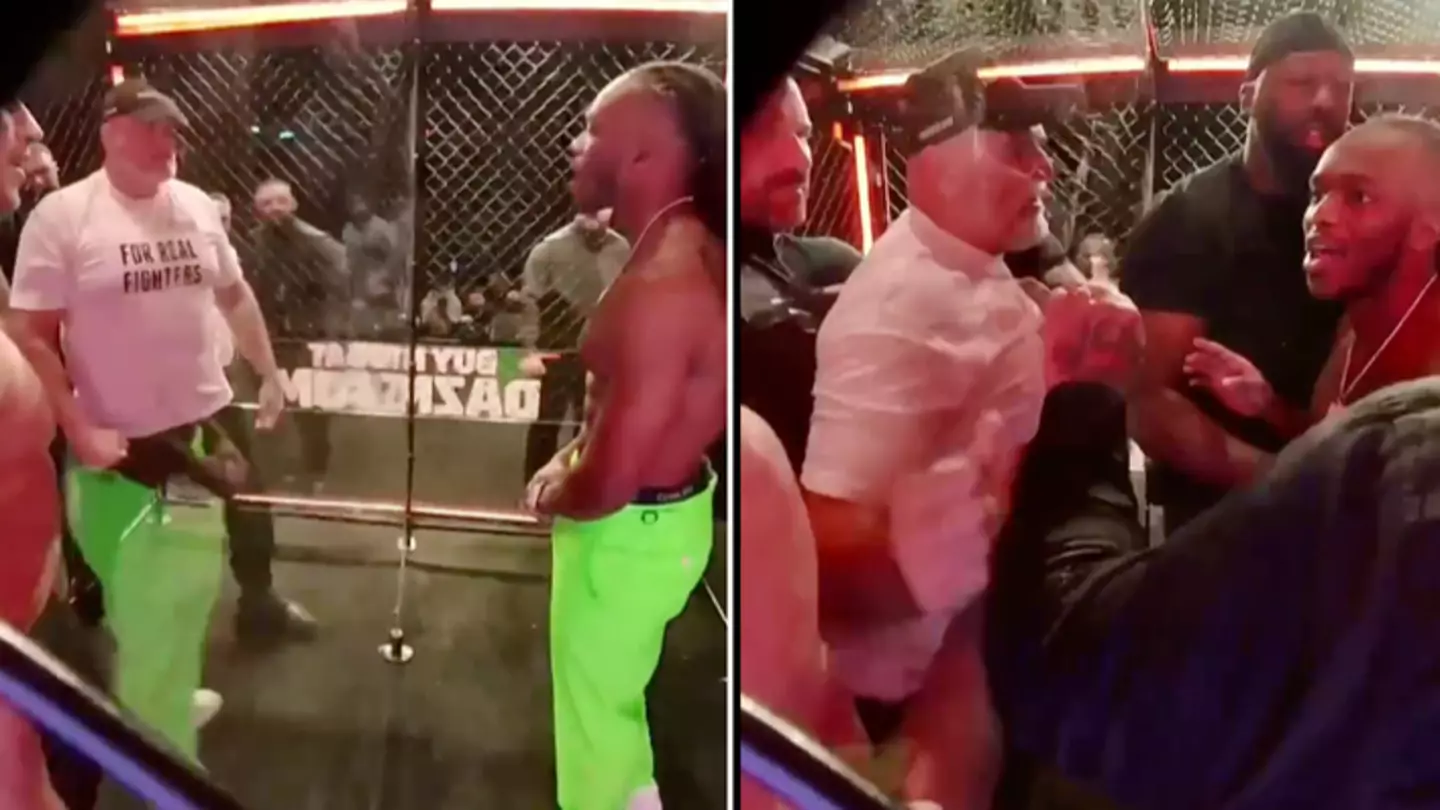 Footage from inside the cage emerges after incident between John Fury and KSI