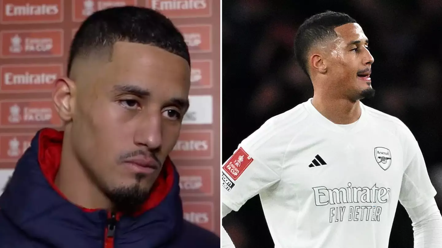 Arsenal fans concerned they've 'killed William Saliba's love for the game' after Liverpool interview
