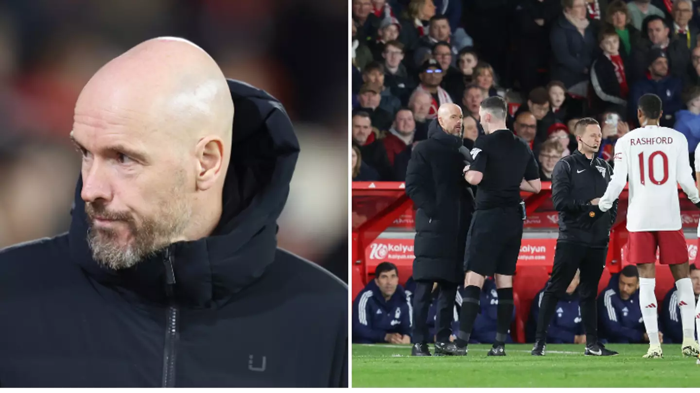 Erik ten Hag spotted in 'furious' incident during Man Utd's win over Nottingham Forest