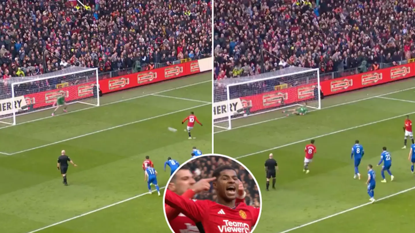 Man United fans’ celebration for Marcus Rashford’s goal mocked by rivals