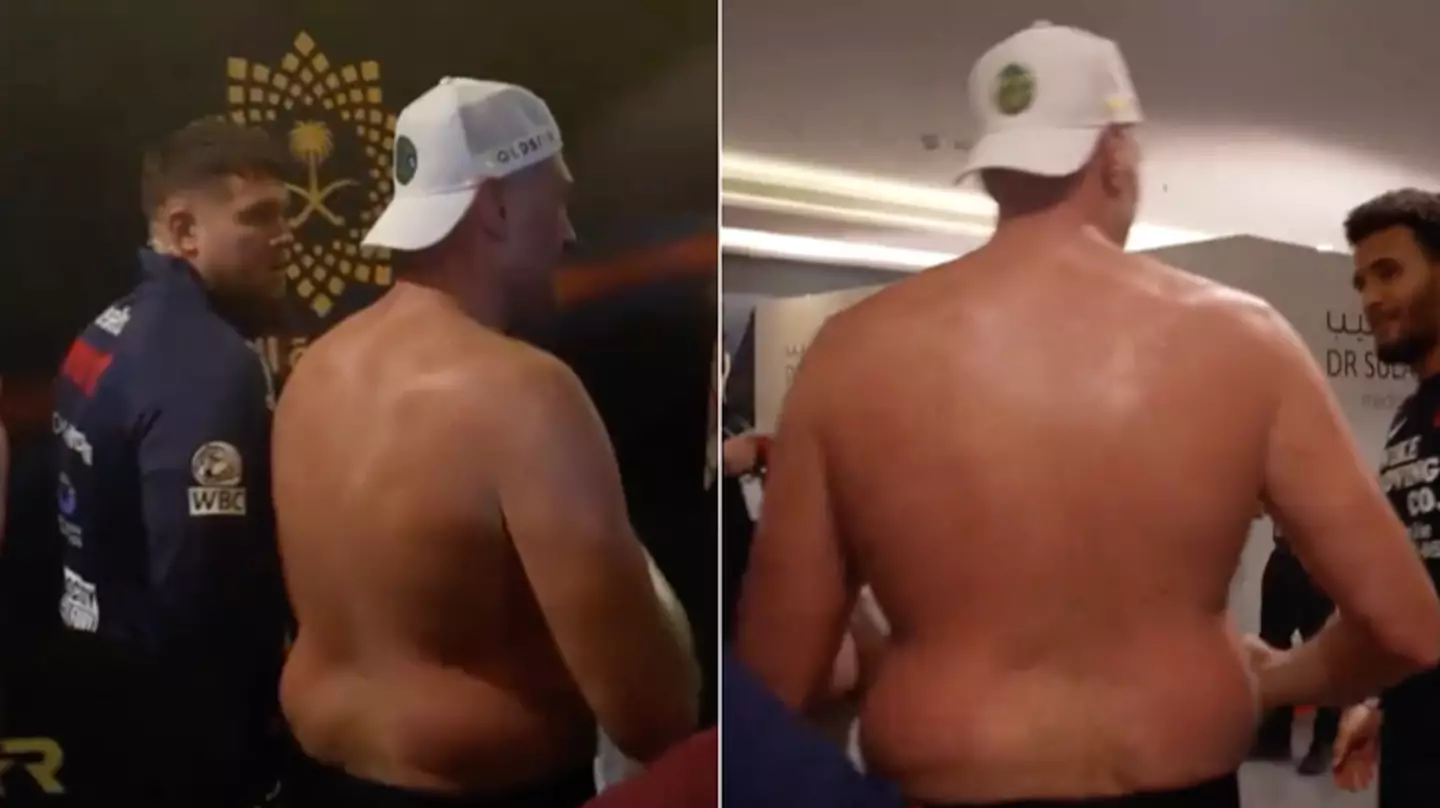 Previously unseen footage shows Tyson Fury's furious reaction backstage after defeat to Oleksandr Usyk