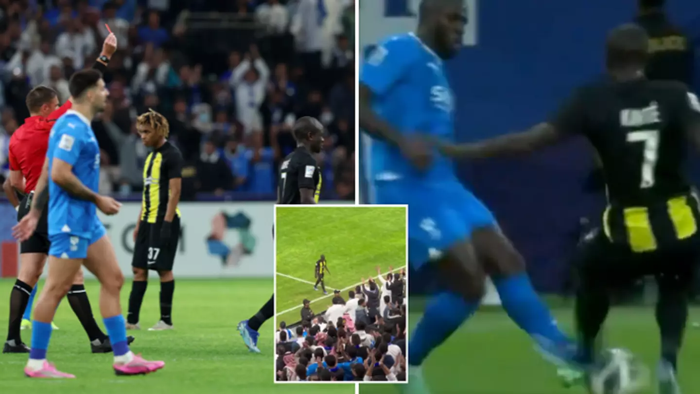 Fans spot N’Golo Kante’s reaction after receiving second red card of his entire career