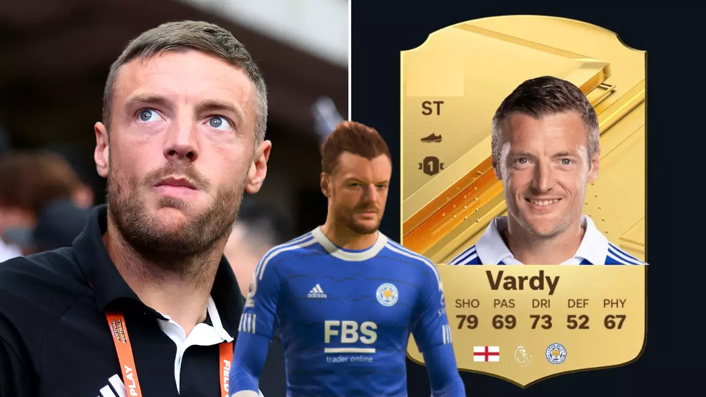 Jamie Vardy's EA Sports FC rating is being described as 'the biggest downgrade in history'