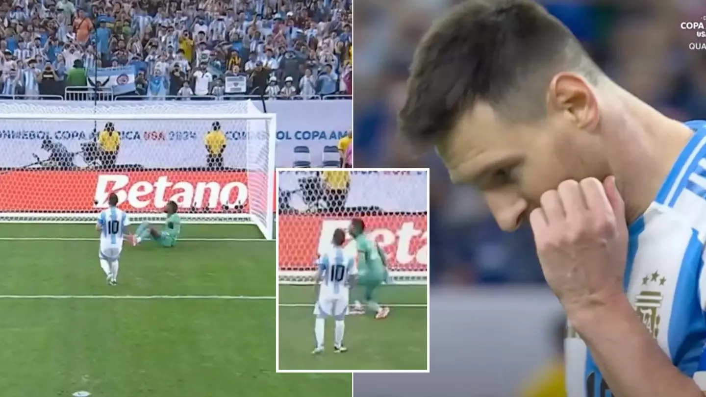 Ecuador goalkeeper's immediate reaction to Lionel Messi's penalty miss has left fans shocked