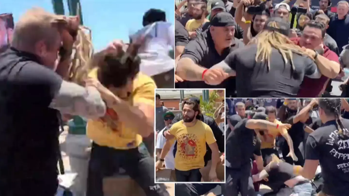 New angle emerges of huge brawl at Jorge Masvidal vs Nate Diaz press conference that caused chaos