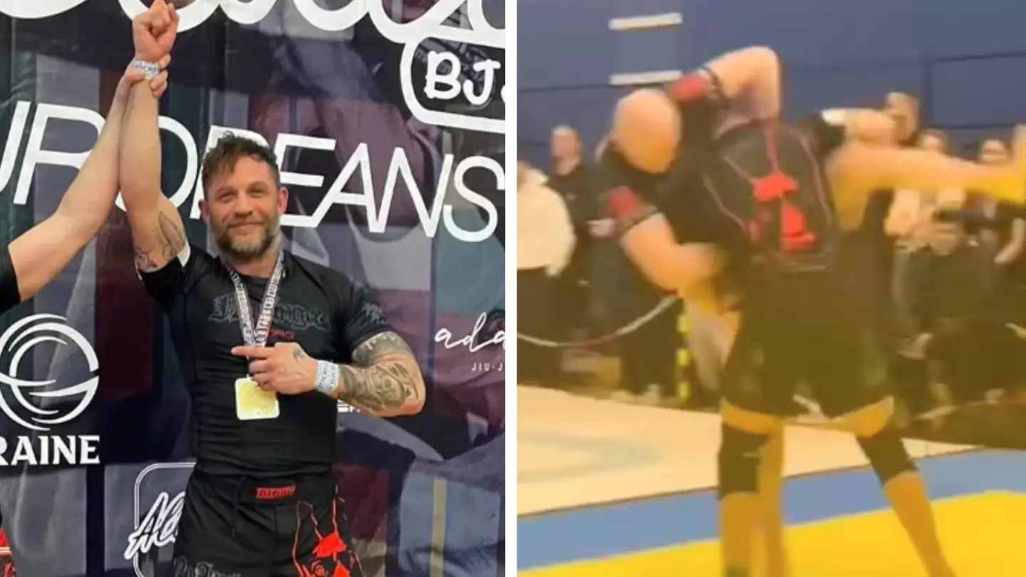 Tom Hardy wins gold in another jiu-jitsu tournament, his highlight reel is scary