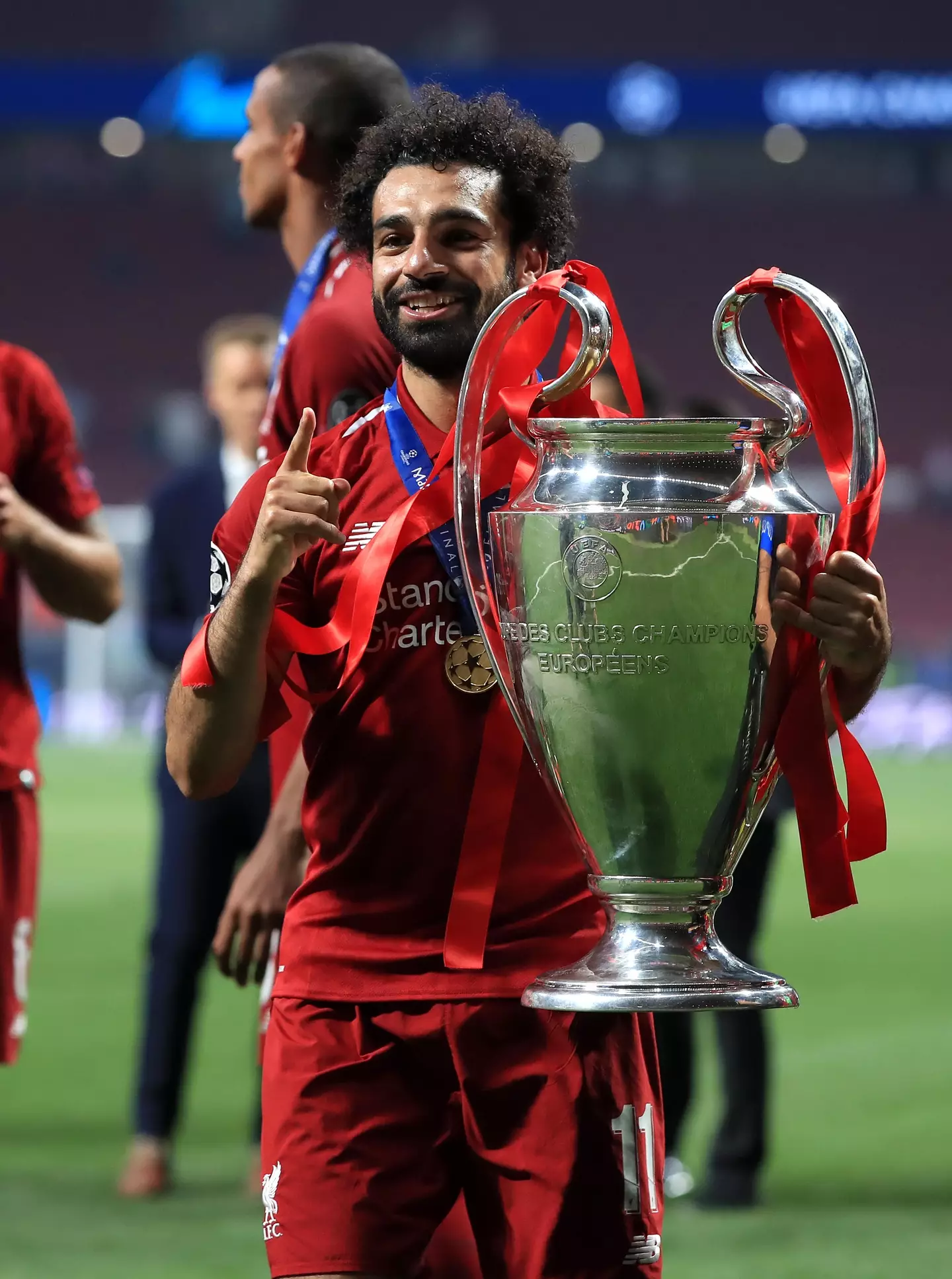 Salah has won both the Premier League and Champions League with Liverpool (Image: PA)