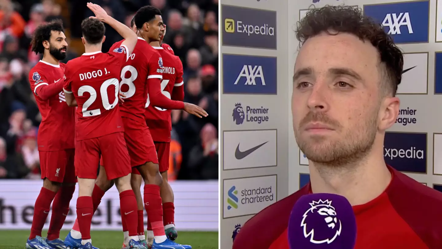 Diogo Jota furious with two Liverpool teammates as 'angry' moment spotted in Brentford win