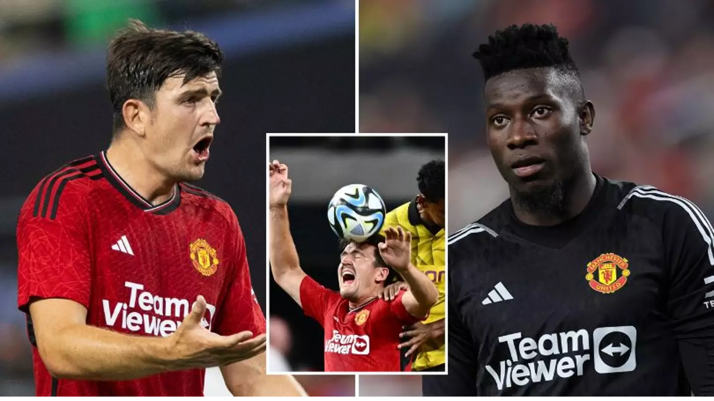 "I don't like that" - Andre Onana skewered for Harry Maguire rant after Borussia Dortmund defeat