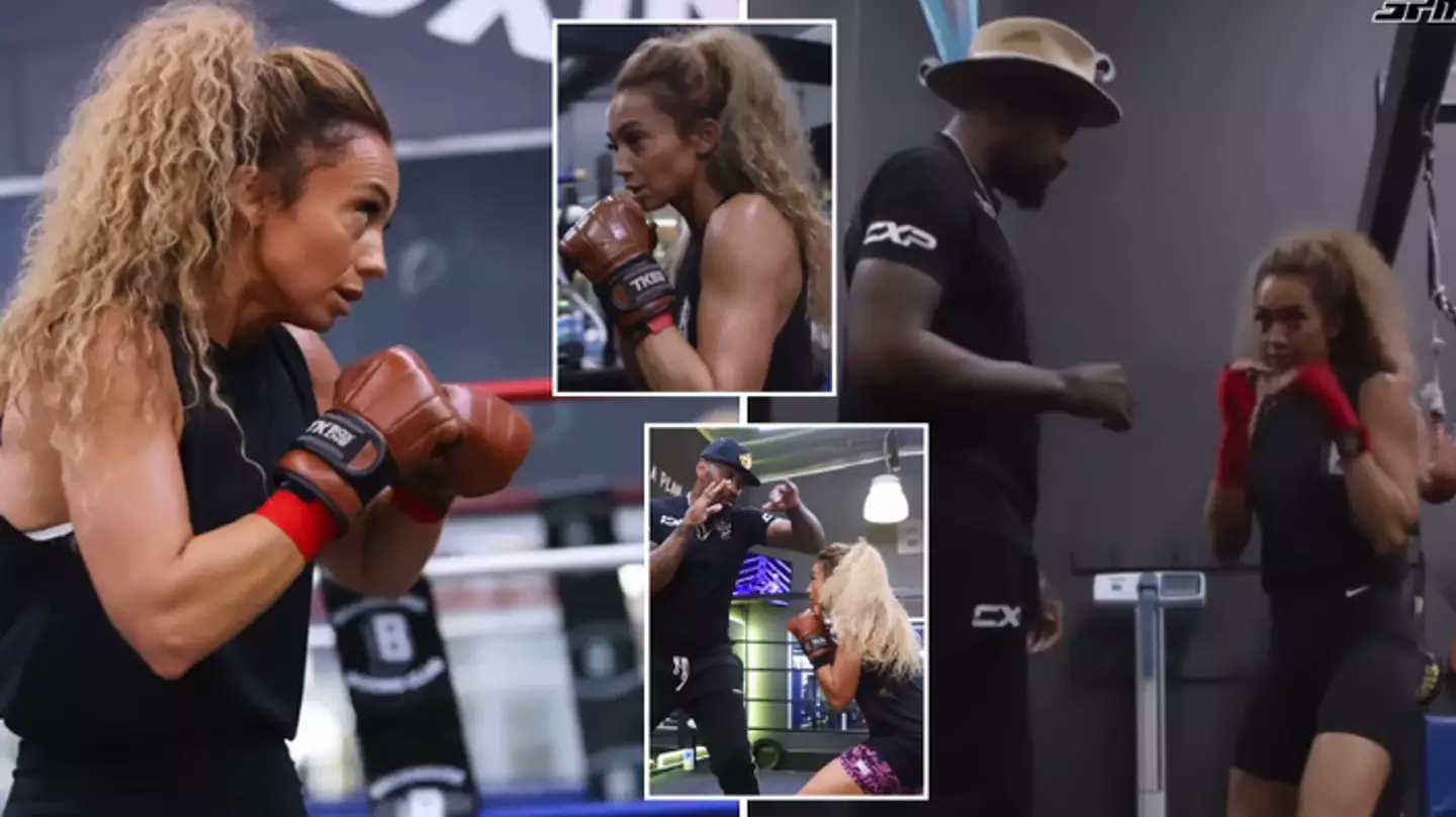 Kate Abdo tipped to make shock boxing debut as Malik Scott training footage emerges after Jamie Carragher warning