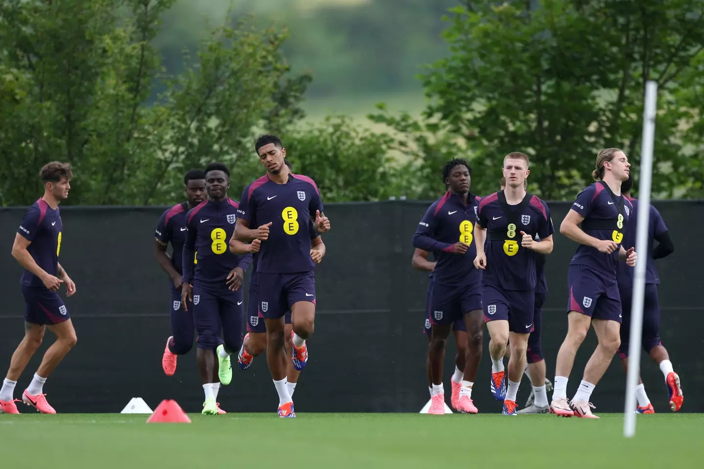 The England squad in training (Getty)