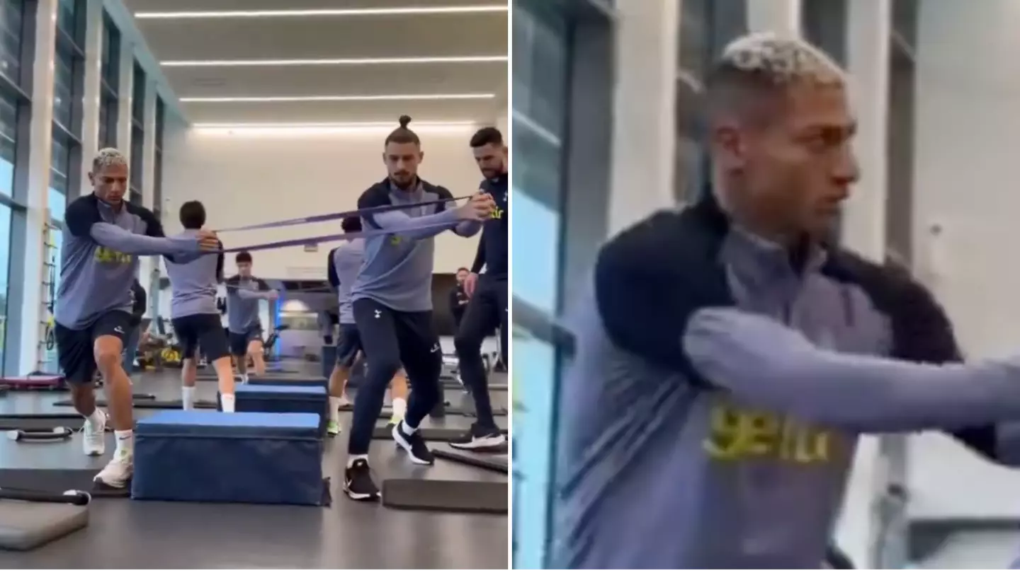 Richarlison was completely stunned after witnessing Radu Dragusin's strength in Spurs training