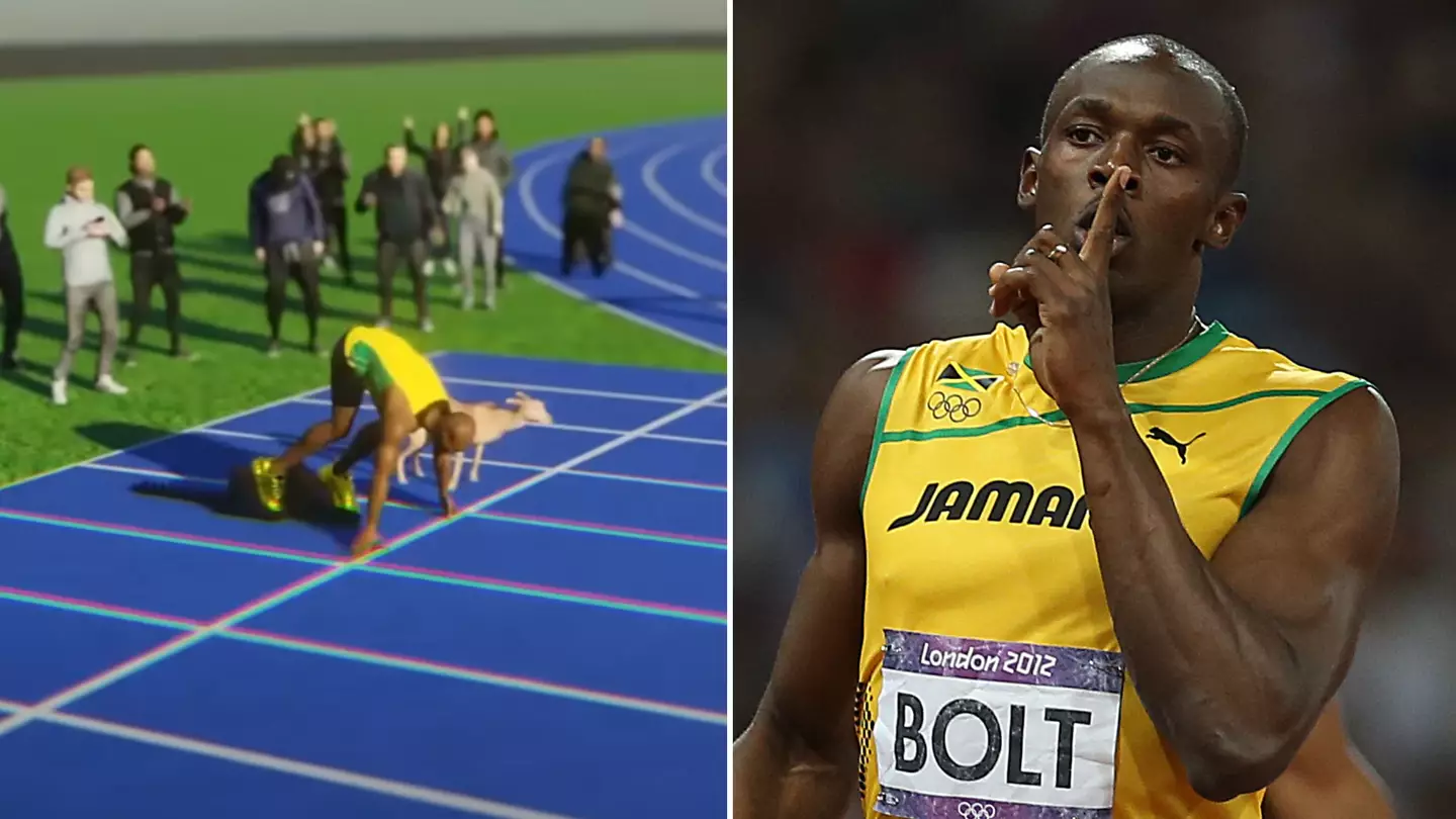 Incredible simulation shows the speed difference between Usain Bolt and the world's fastest dog