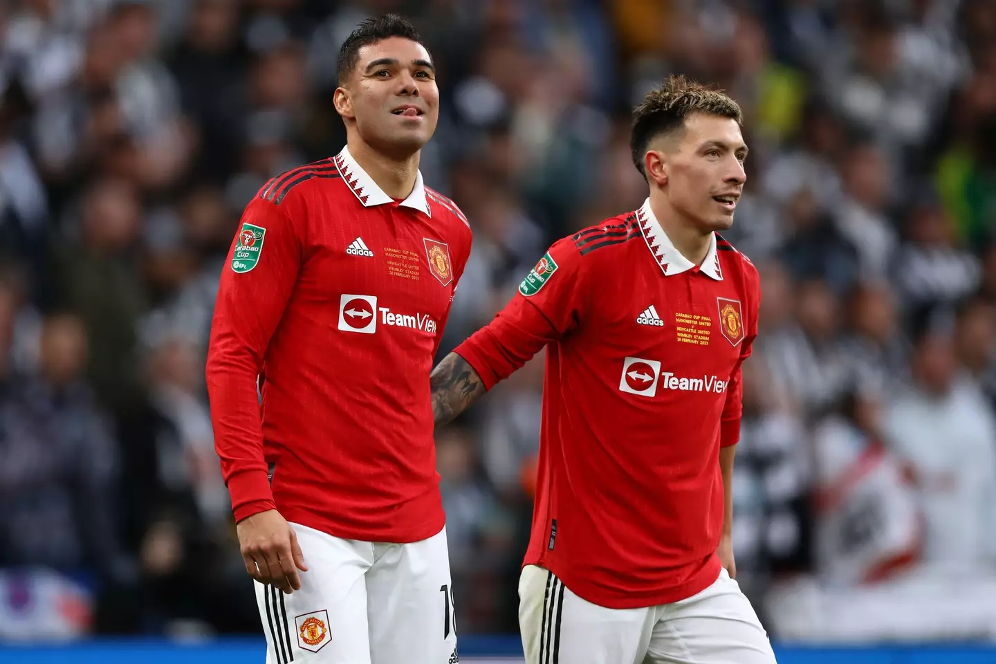 Casemiro and Martinez have been integral to United this season. Image: Alamy