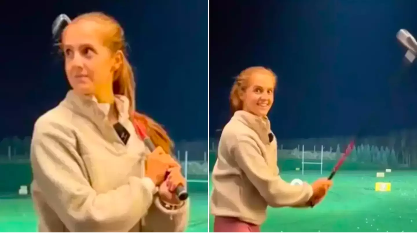 Female pro golfer responds to 'awkward' viral video of person ‘mansplaining’ golf swing