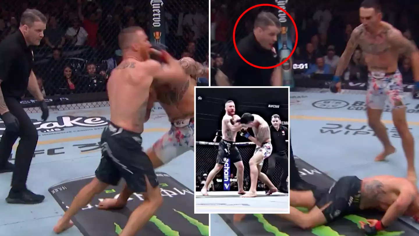 UFC release audio from ref's mic after he admits to doing something for 'first time in 20 years' at UFC 300