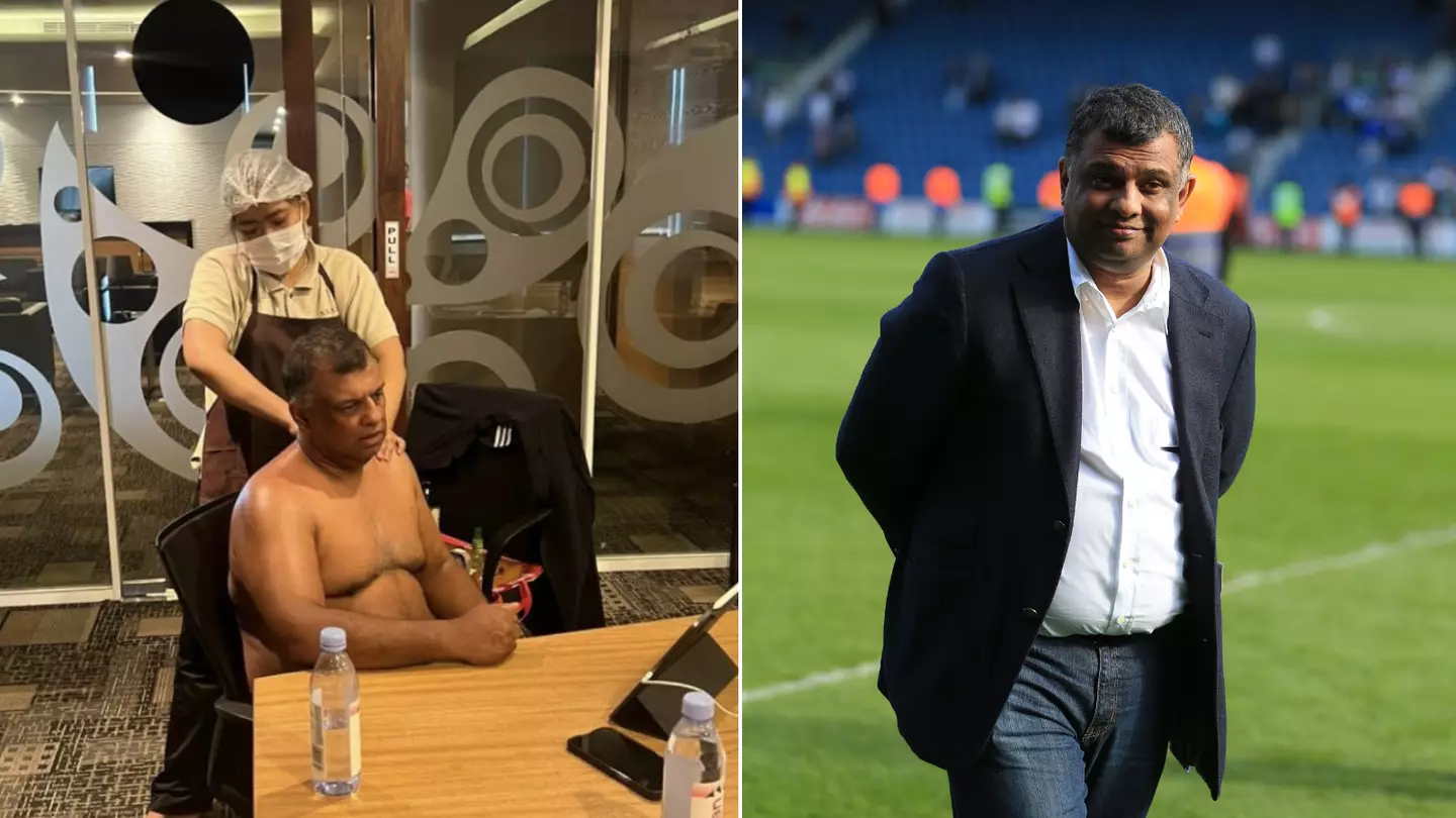 Former QPR owner Tony Fernandes slammed after posting half-naked photo in team meeting