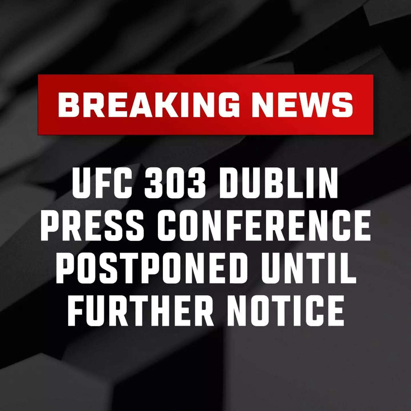 The UFC posted a statement on social media this morning. Image: UFC