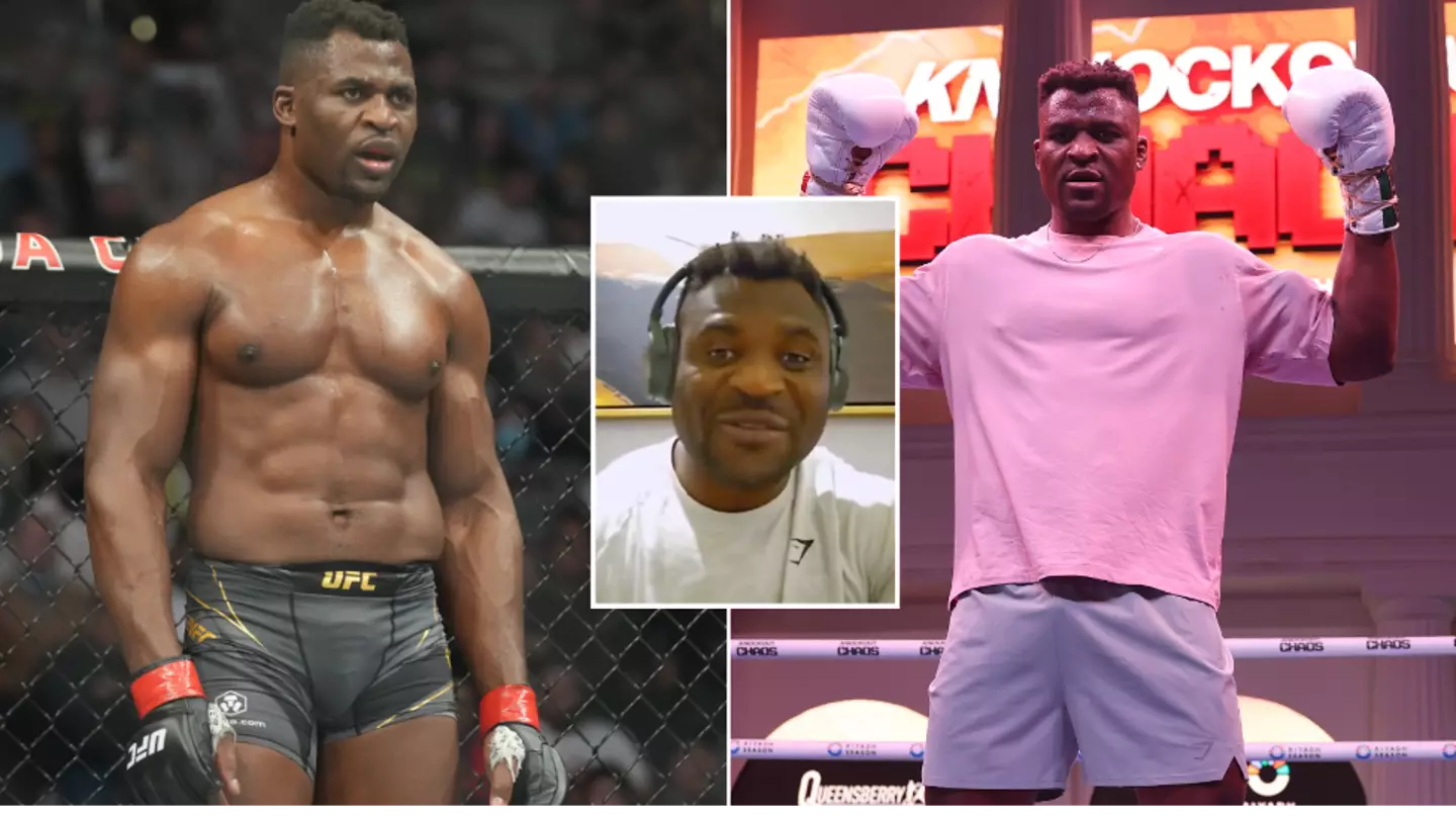 Francis Ngannou leaks his final UFC payslip ahead of Anthony Joshua fight and admits he was 'broke'