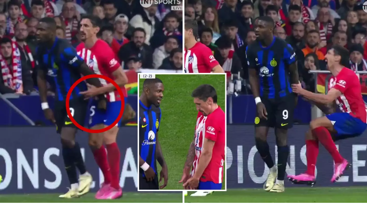 Marcus Thuram 'grabbed' Stefan Savic by the balls and VAR did absolutely nothing about it