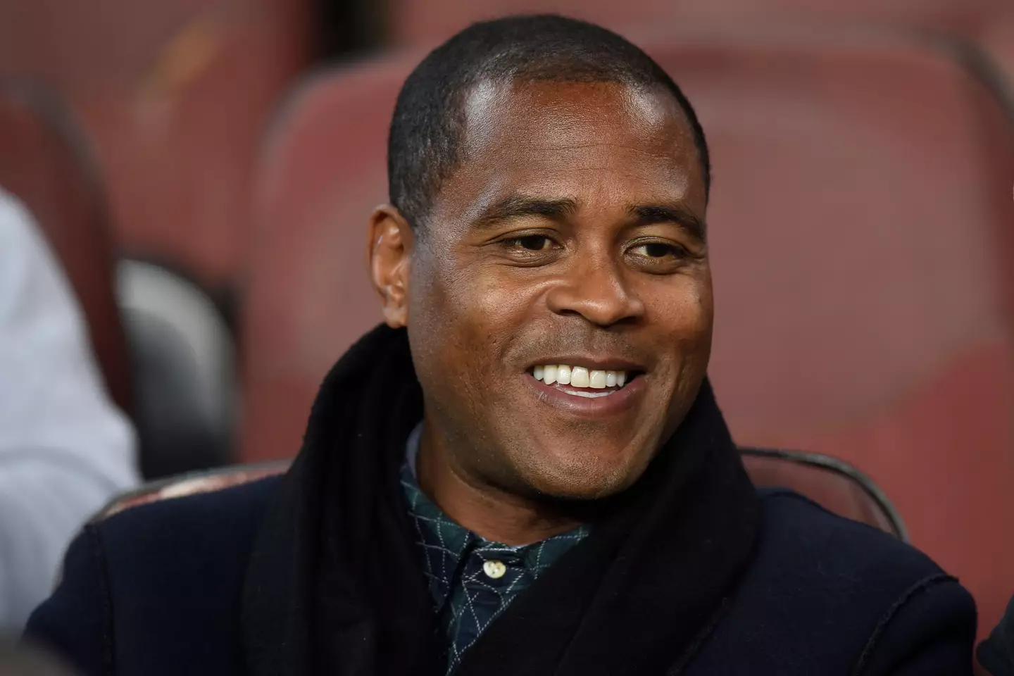 Kluivert watching a Barcelona game. Image: Alamy