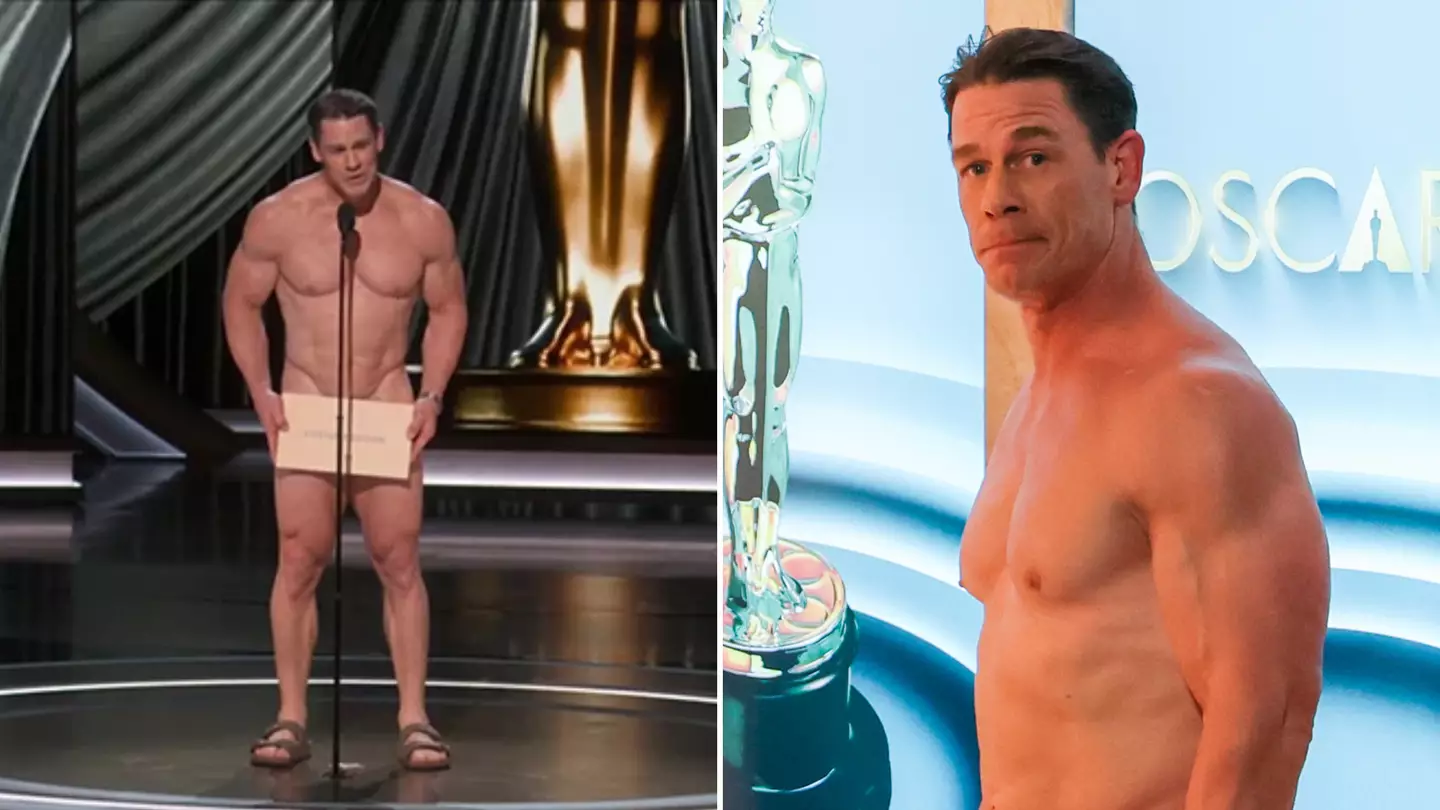 John Cena's 'naked' Oscar appearance debunked as backstage images emerge