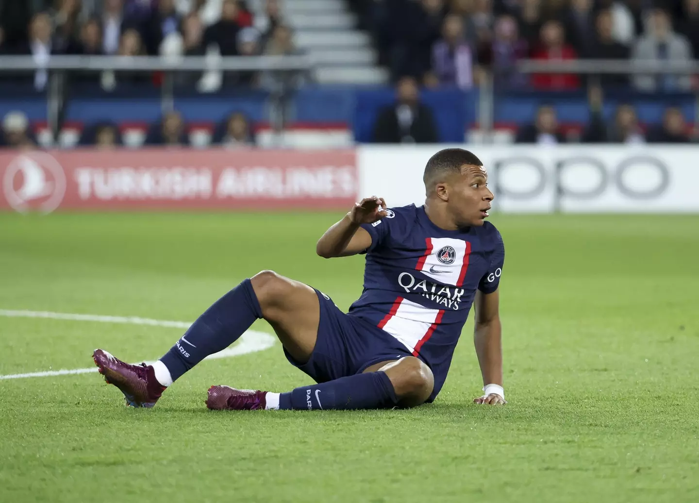 Mbappe has scored 12 goals in 13 appearances in all competitions this term. (Image