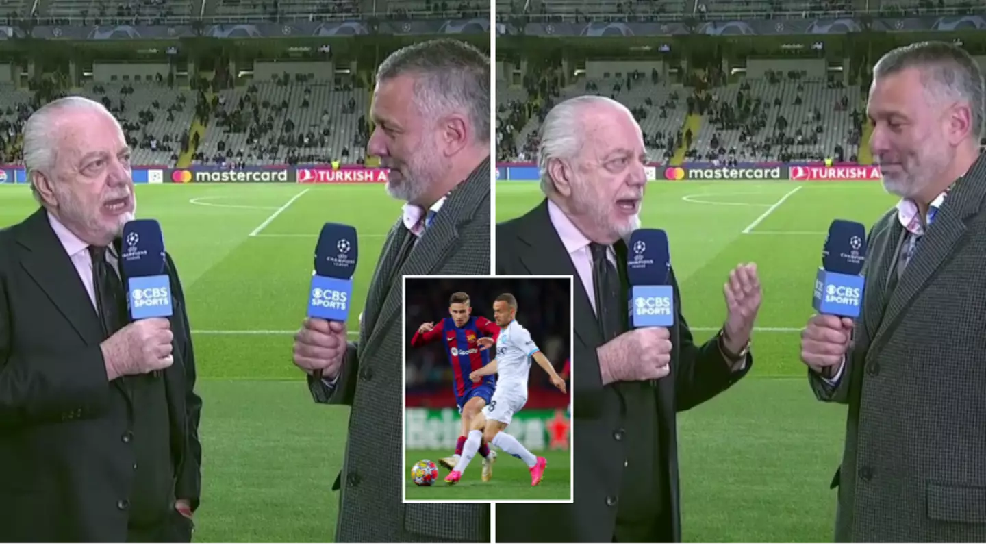 Napoli owner Aurelio De Laurentiis goes live on air to make insane promise to his players ahead of Barcelona game