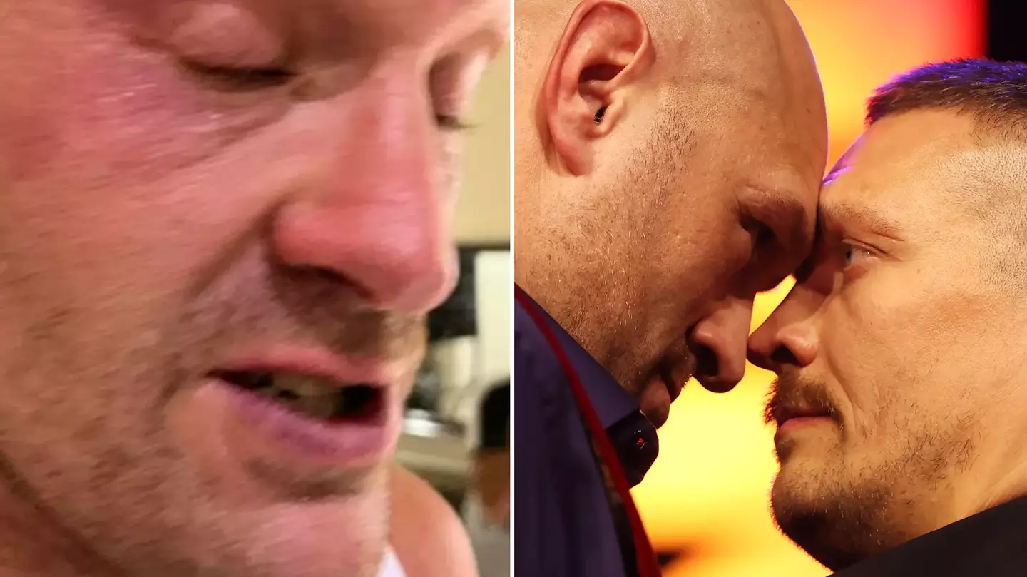 Tyson Fury breaks his silence after Oleksandr Usyk postponement and shows off facial injury