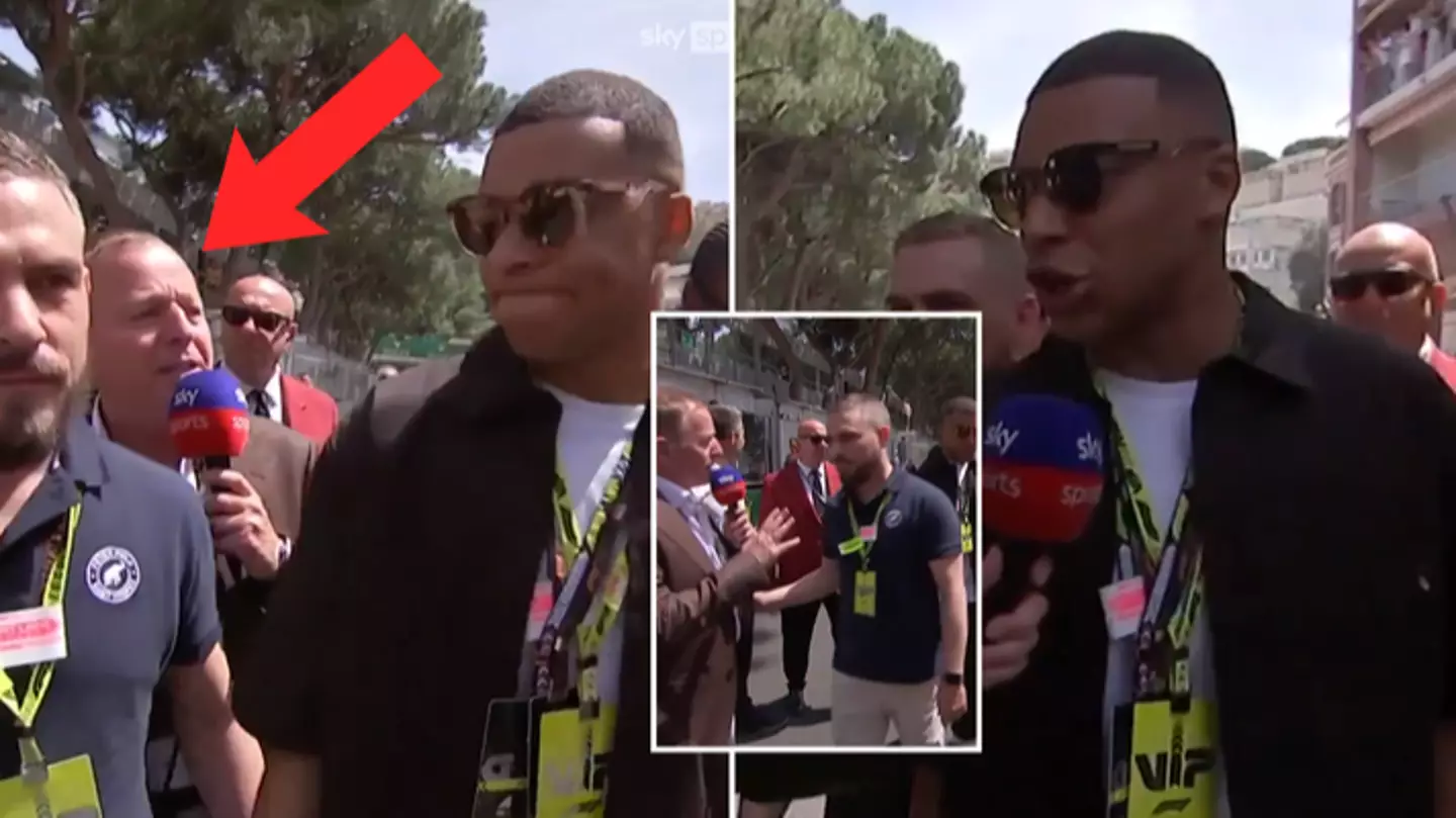 Martin Brundle involved in awkward moment with Kylian Mbappe ahead of Monaco Grand Prix