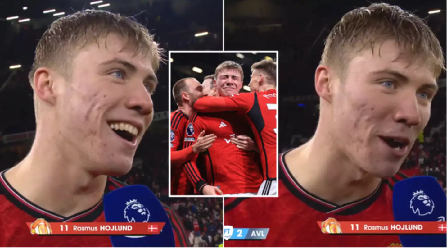 Fans love Rasmus Hojlund’s emotional interview after scoring Man Utd winner, he’s the ‘happiest man alive’