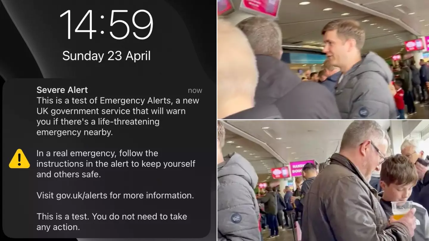 Wembley compared to 'Black Mirror' after government alert during Man Utd vs Brighton