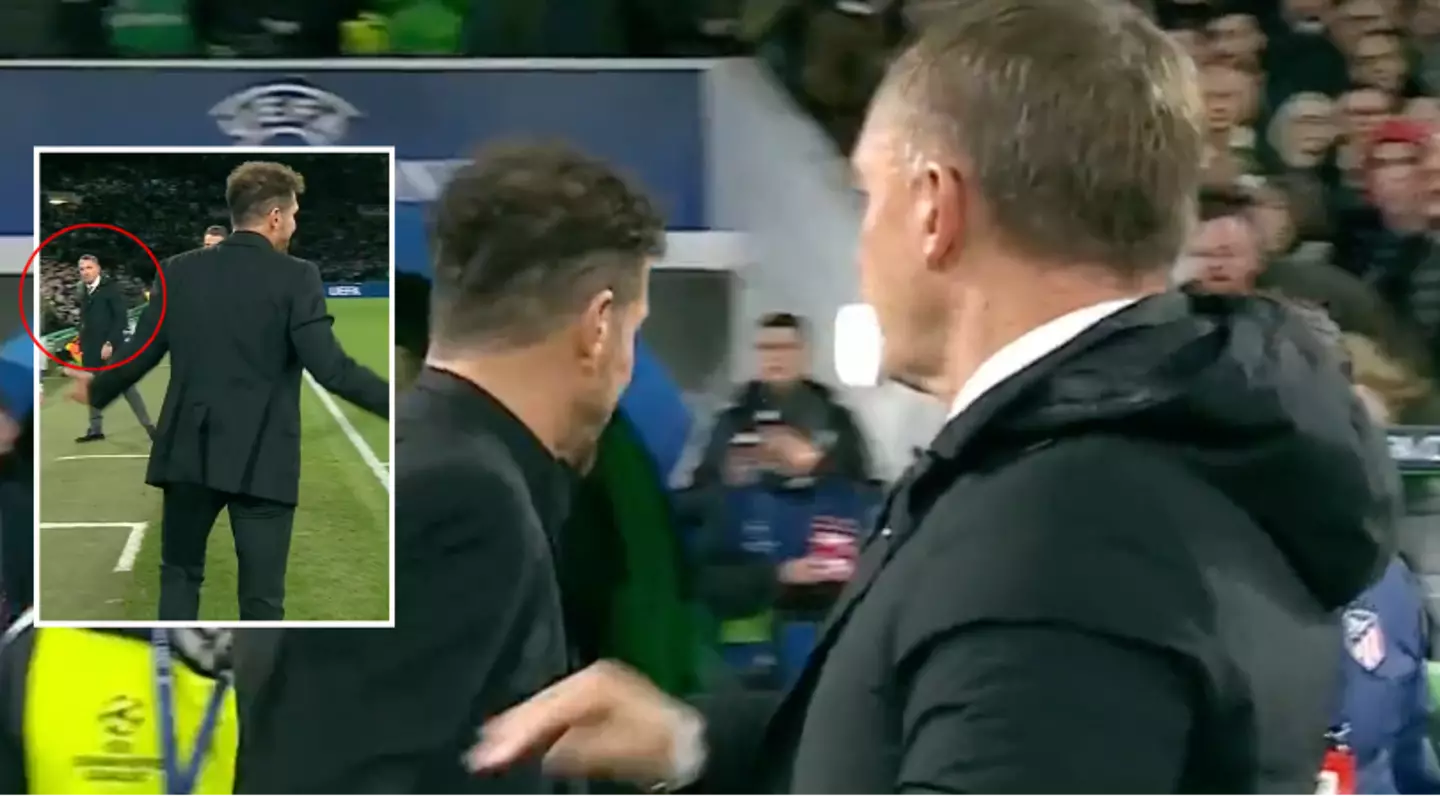 Diego Simeone called out for disrespecting Brendan Rodgers after Celtic vs Atletico Madrid game