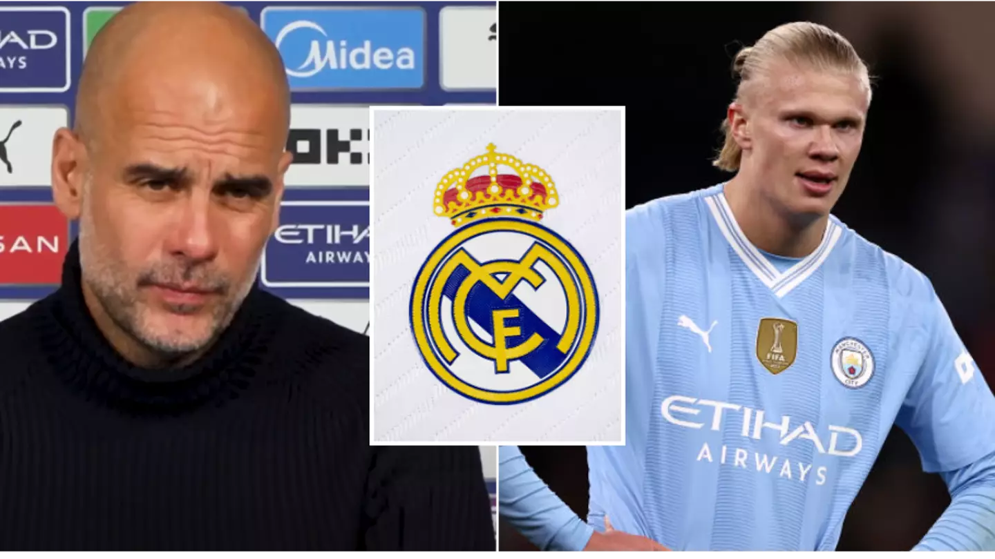 Pep Guardiola had a blunt response to question about Erling Haaland leaving Man City for Real Madrid