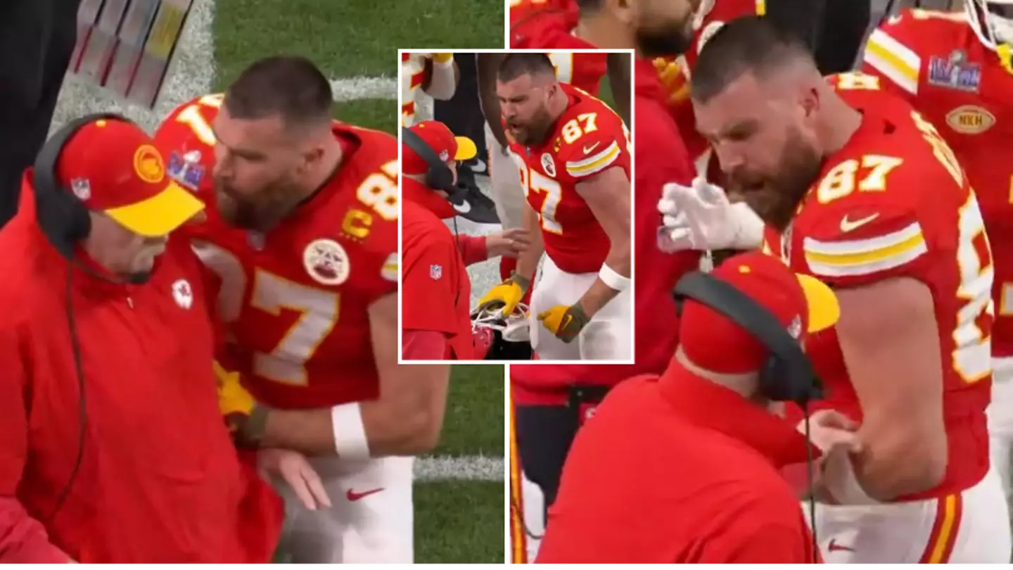 Lip reader reveals exactly what Travis Kelce said to coach during 'inappropriate' Super Bowl incident