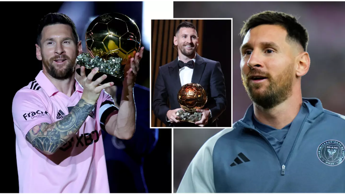 Lionel Messi has given away his eighth Ballon d'Or trophy in wonderful gesture