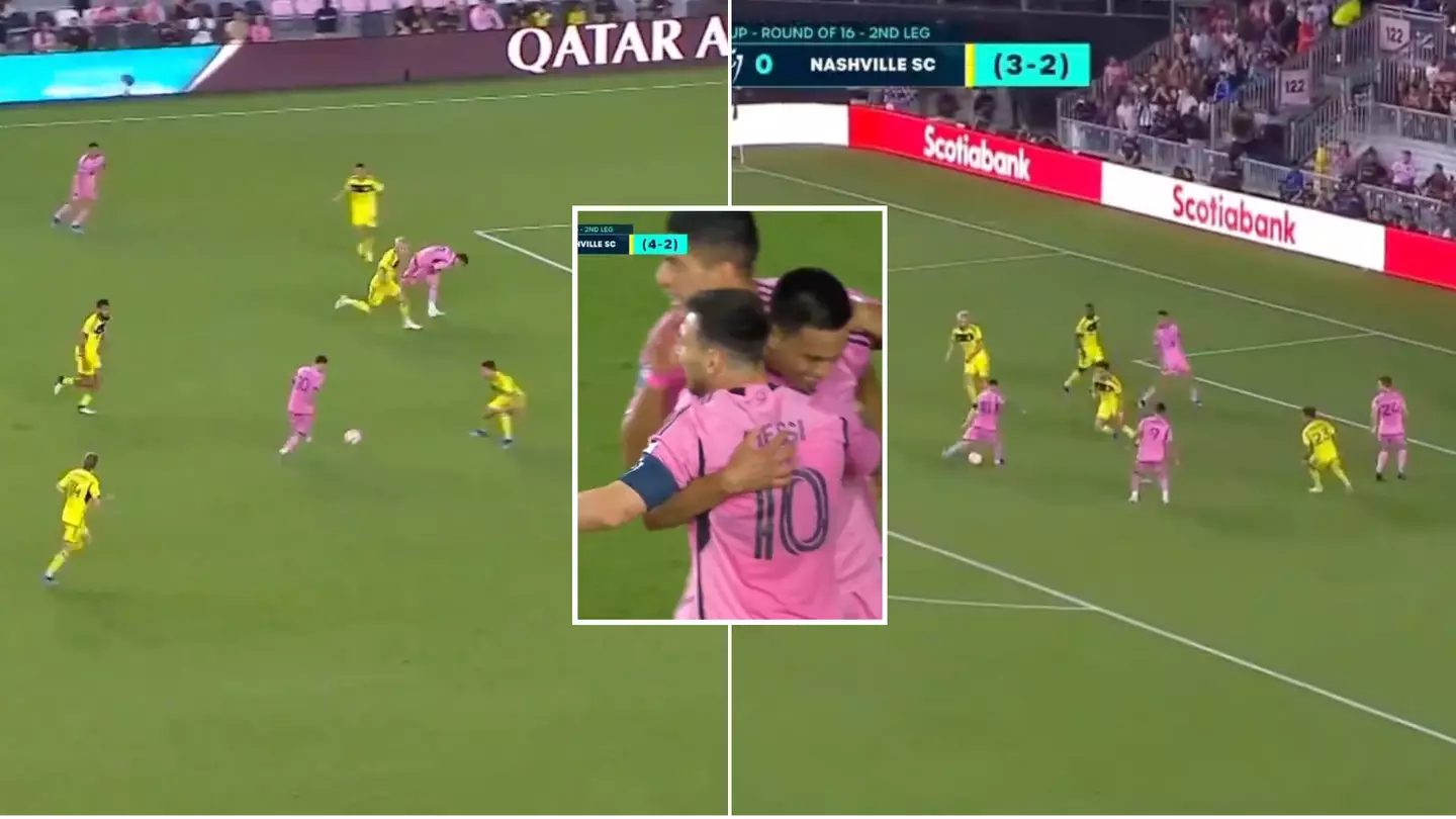 Compilation of Lionel Messi's stunning performance for Inter Miami vs Nashville is a joy to watch