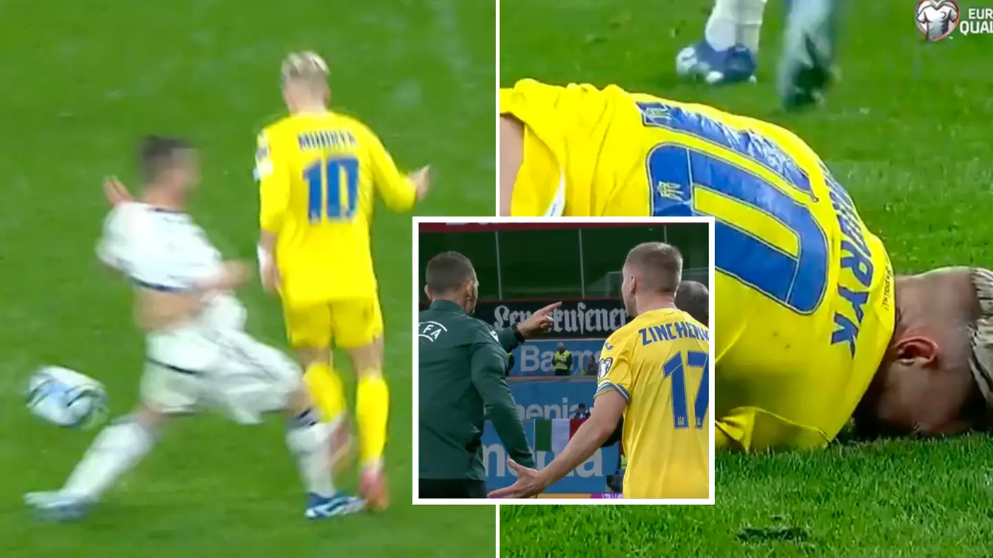 VAR controversy as Ukraine somehow denied 93rd minute penalty against Italy