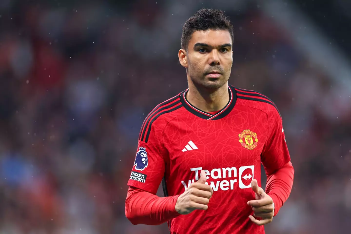 Casemiro has been linked with a move away from United (Image: Getty)