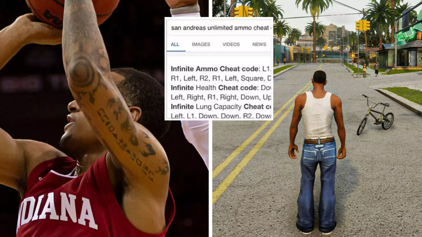 Fans blown away after noticing basketball star has a Grand Theft Auto cheat code tattoo