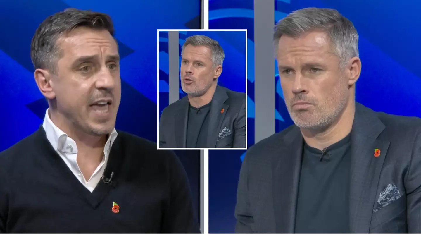 “Why do I have to listen to you!” - Jamie Carragher and Gary Neville involved in fiery Erik ten Hag debate after Man Utd's derby humbling