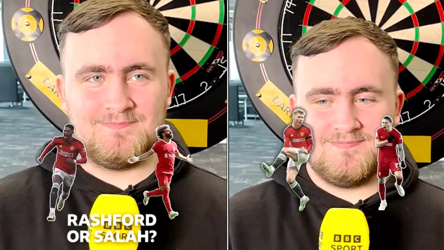 Luke Littler told to 'stick to darts' after naming his combined Man Utd and Liverpool XI