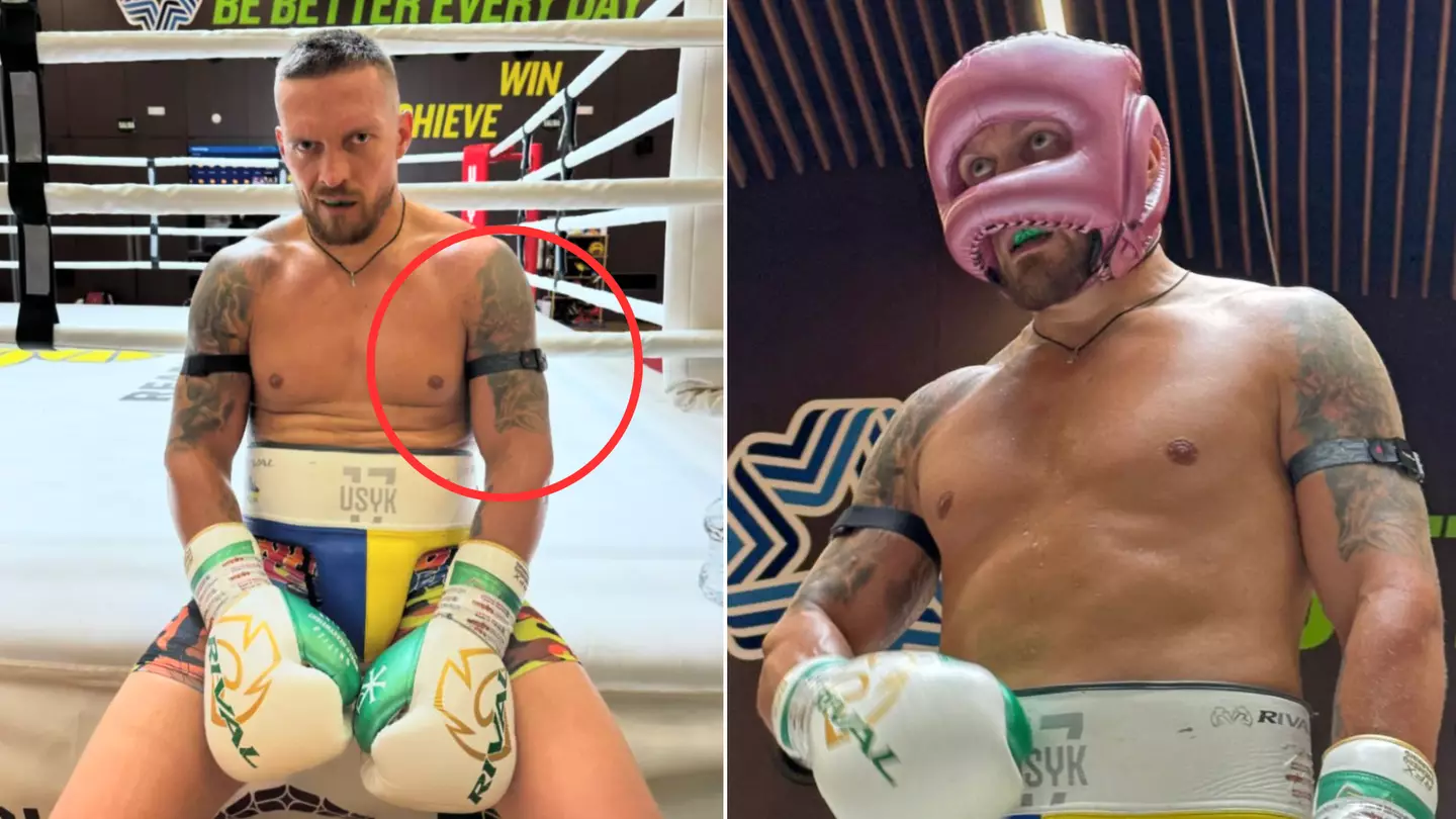 The genius reason why Oleksandr Usyk trains with straps on his arms ahead of Tyson Fury fight