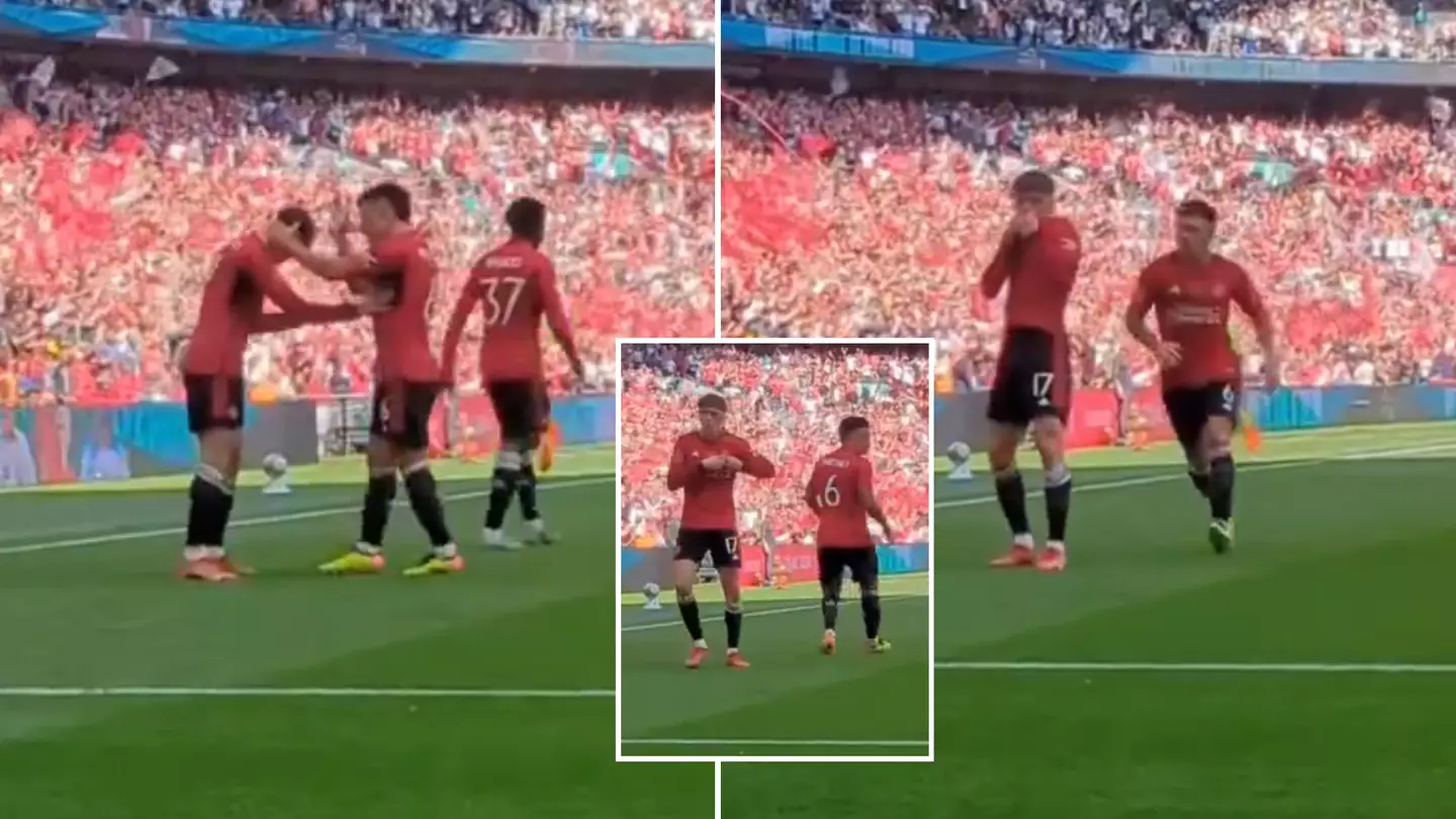 Fans missed what Lisandro Martinez did after Man United's opening goal in FA Cup final