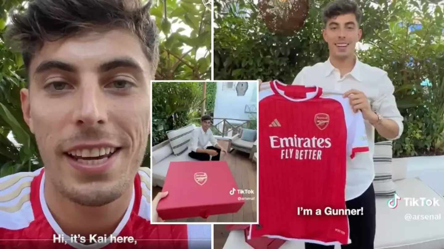 Arsenal fans can't believe where Kai Havertz was interviewed after signing