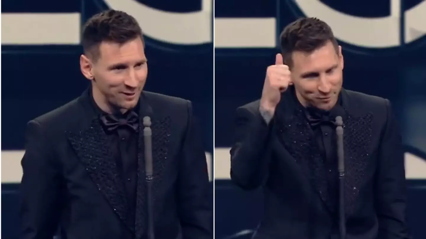 Lionel Messi left audience in stitches at the end of Best FIFA Men's Player award acceptance speech