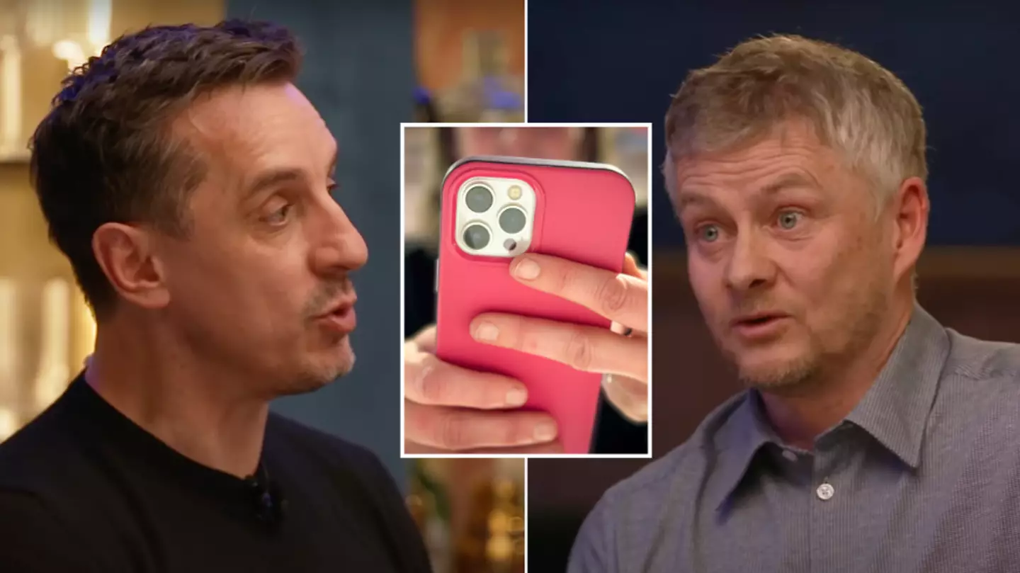 Gary Neville broke his own strict rule to send Ole Gunnar Solskjaer X-rated text about Man Utd