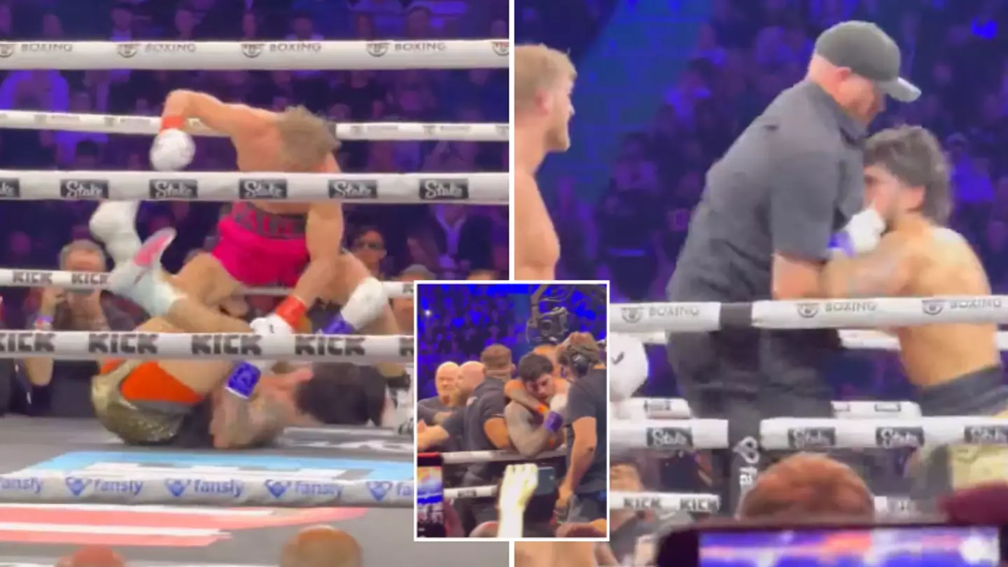 New angle shows exactly what caused chaos at the end of Logan Paul vs Dillon Danis